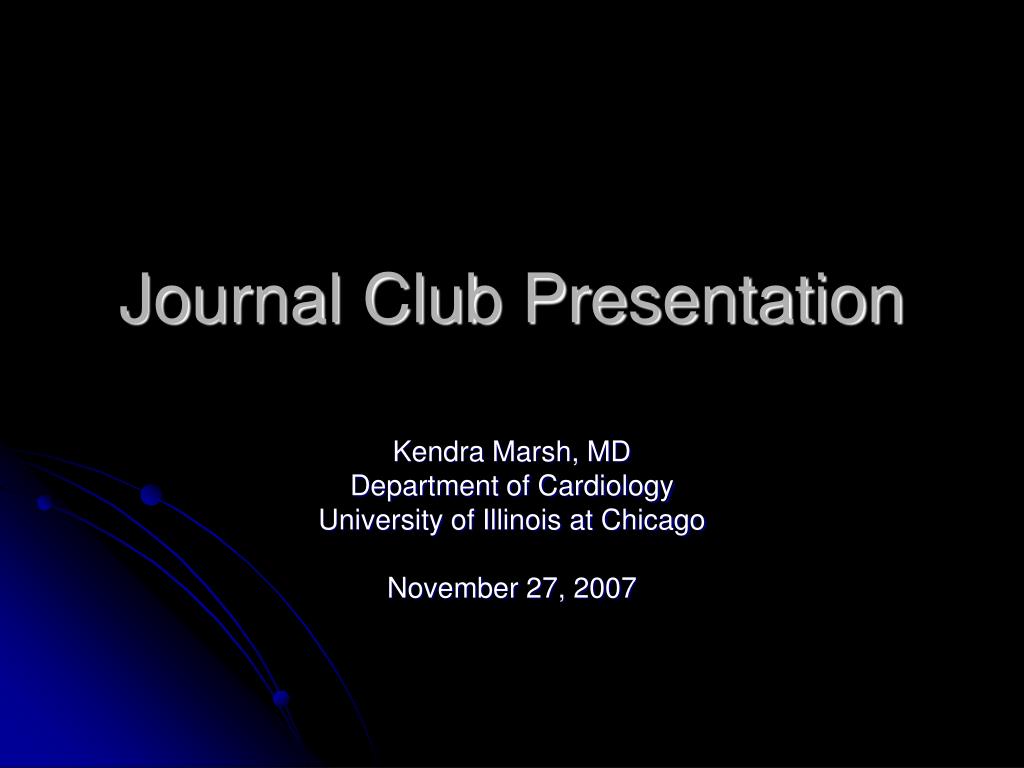 journal club presentation ppt slideshare