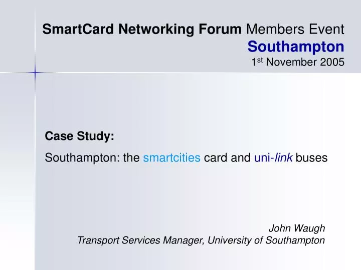 University Of Southampton Id Card