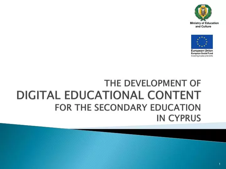 the development of digital educational content for the secondary education in cyprus n.