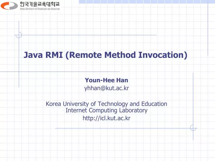 PPT - Java RMI (Remote Method Invocation) PowerPoint Presentation, free ...