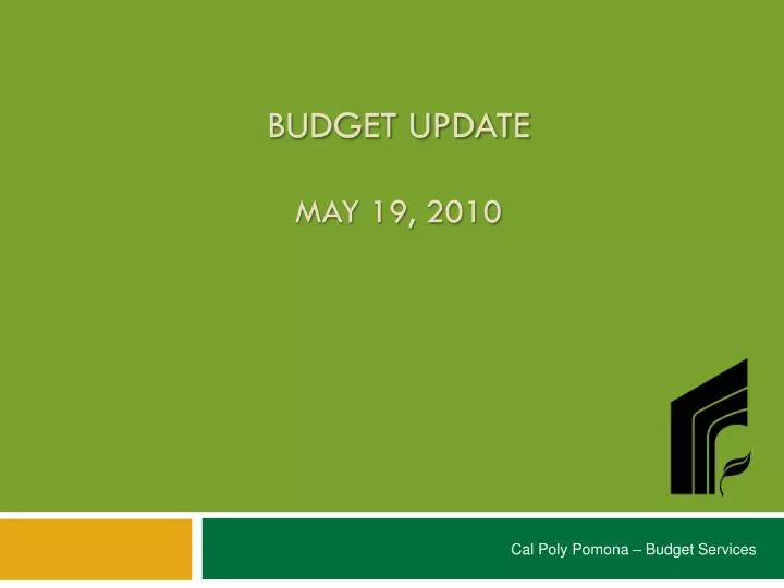 budget update may 19 2010 n.