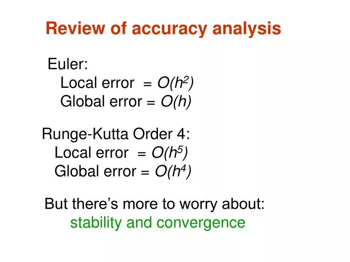 review of accuracy analysis n.