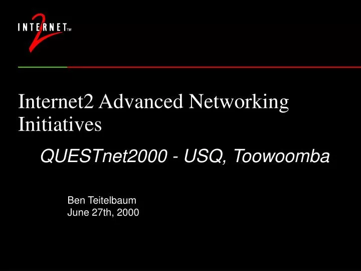 internet2 advanced networking initiatives n.