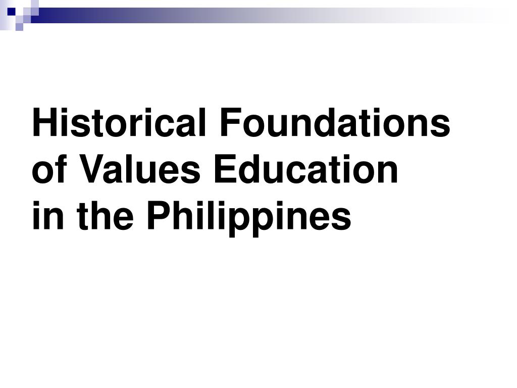 articles about values education in the philippines