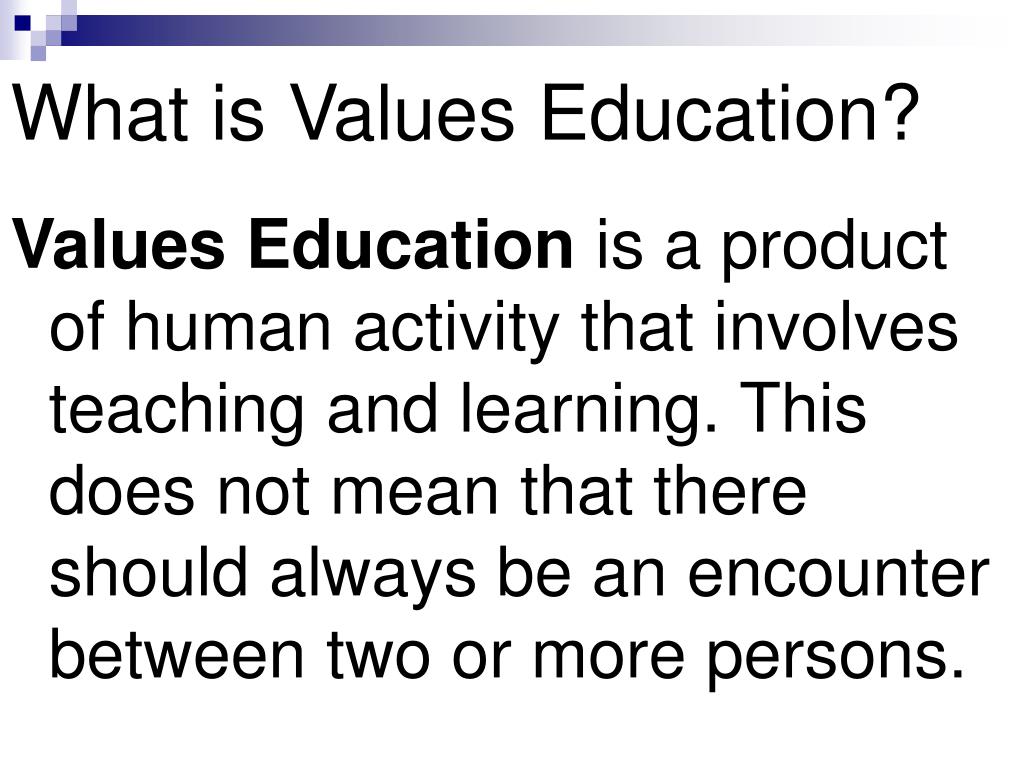 define value education
