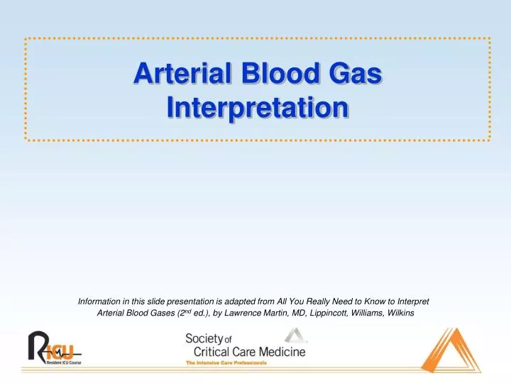 arterial blood gas interpretation n.