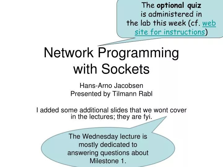 PPT - Network Programming with Sockets PowerPoint Presentation, free ...