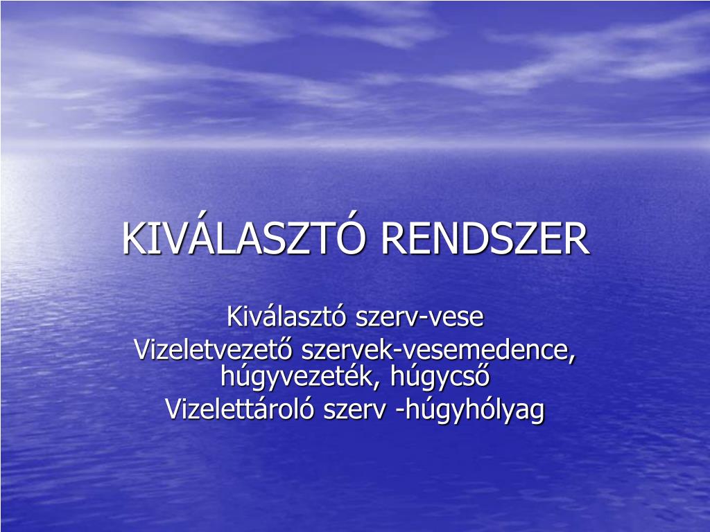 PPT - KIVÁLASZTÓ RENDSZER PowerPoint Presentation, free download -  ID:4799486