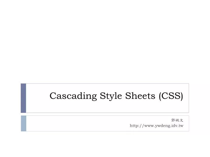 cascading style sheets css n.