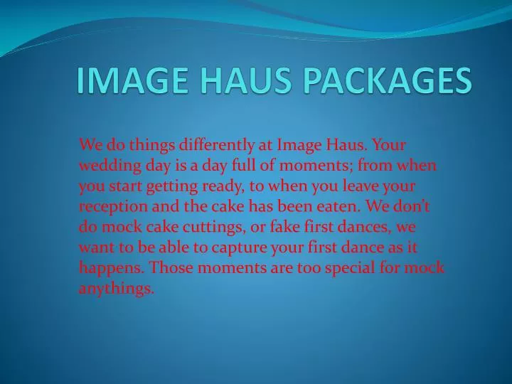 image haus packages n.