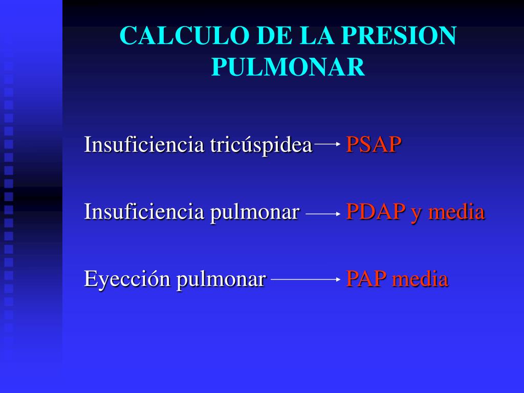 PPT - RECOMENDACIONES DE ECOCARDIOGRAFÍA EN LA PATOLOGÍA PULMONAR  PowerPoint Presentation - ID:4800550