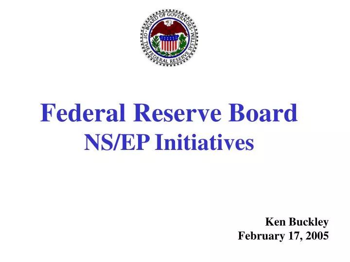 federal reserve board ns ep initiatives n.