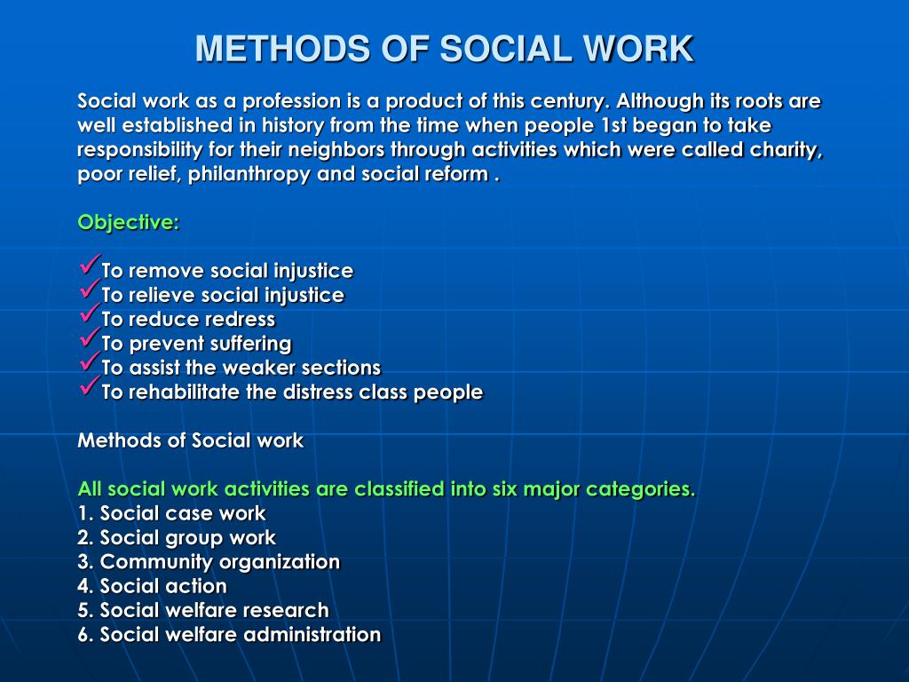 methods of social work essay
