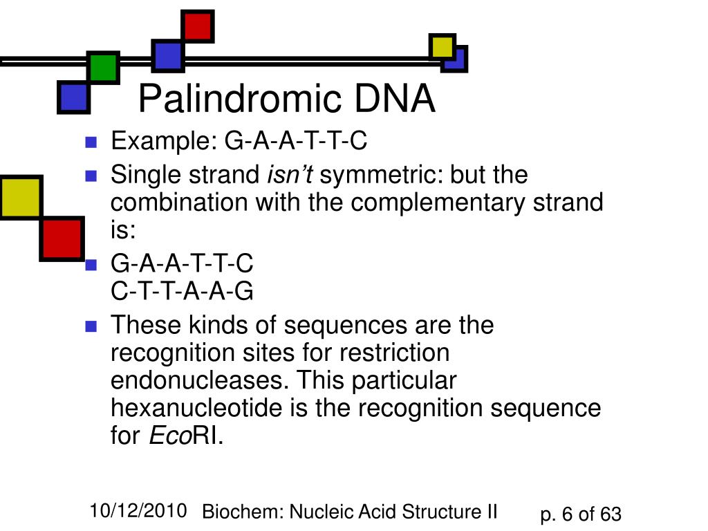 Palindromic sequences holdingsfas