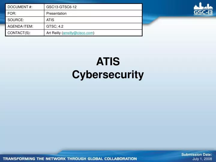 atis cybersecurity n.