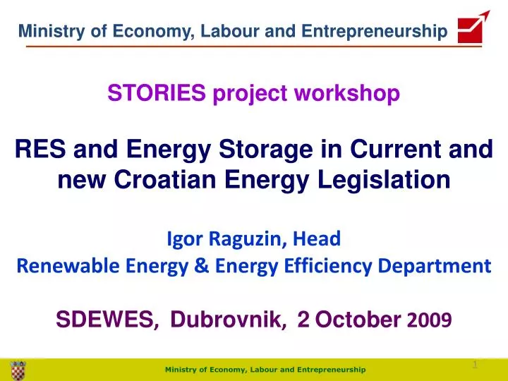 ministry of economy labour and entrepreneurship n.