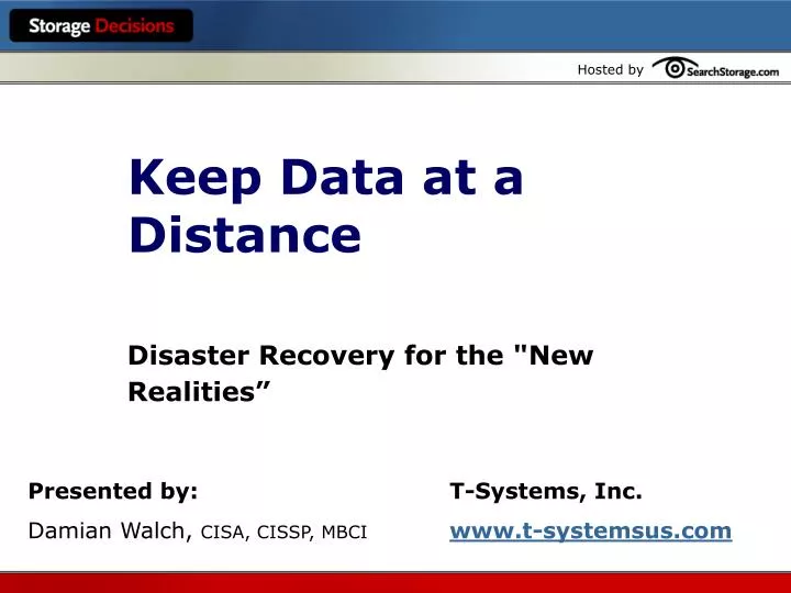 keep data at a distance n.