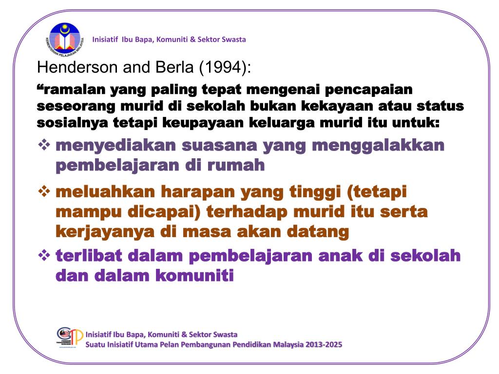 PPT - Inisiatif Ibu Bapa, Komuniti u0026 Sektor Swasta PowerPoint 