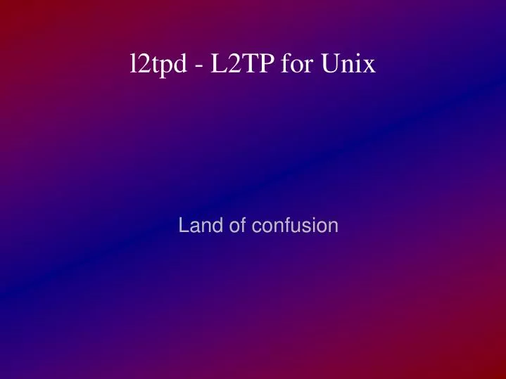 land of confusion n.
