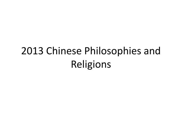 2013 chinese philosophies and religions n.
