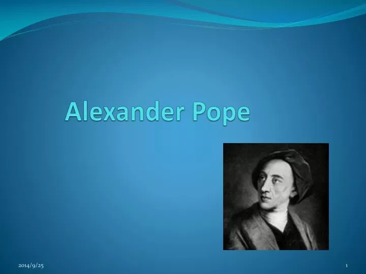 PPT - Alexander Pope PowerPoint Presentation, free download - ID:4802598