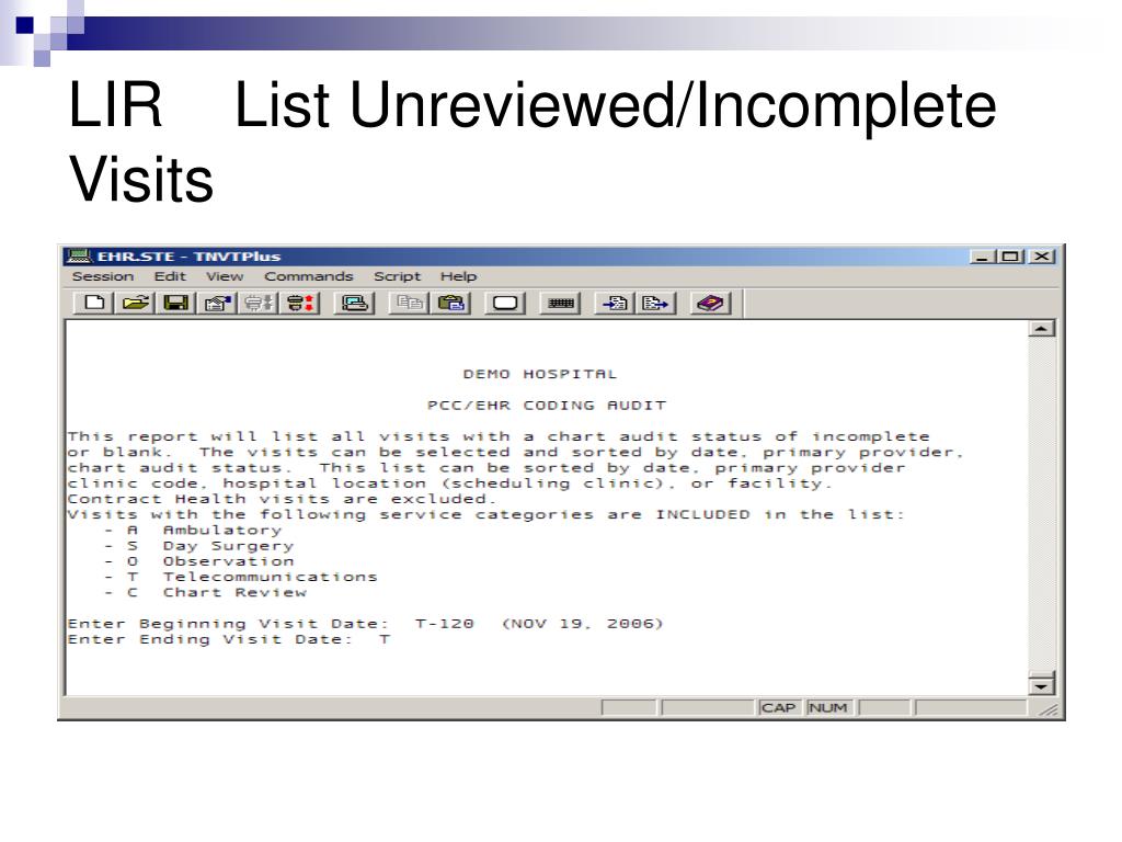 Ehr Go Introduction To Chart Deficiencies