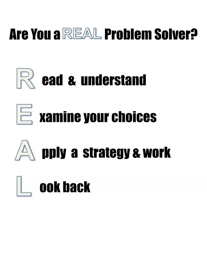 PPT - Are You a Problem Solver? PowerPoint Presentation, free download ...