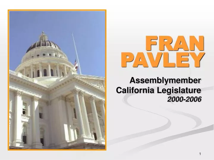 assemblymember california legislature 2000 2006 n.