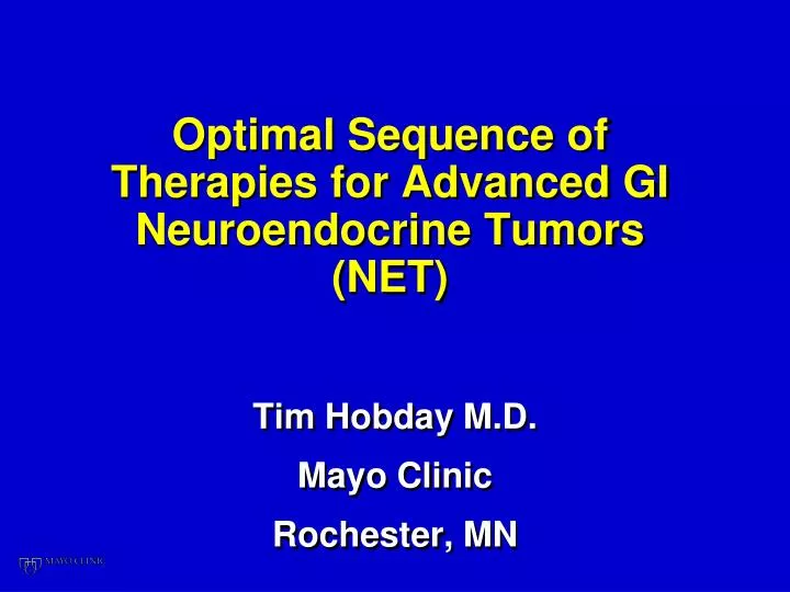 optimal sequence of therapies for advanced gi neuroendocrine tumors net n.