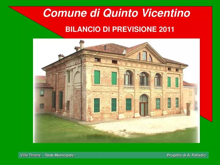 PPT Comune di Quinto Vicentino PowerPoint Presentation, free download