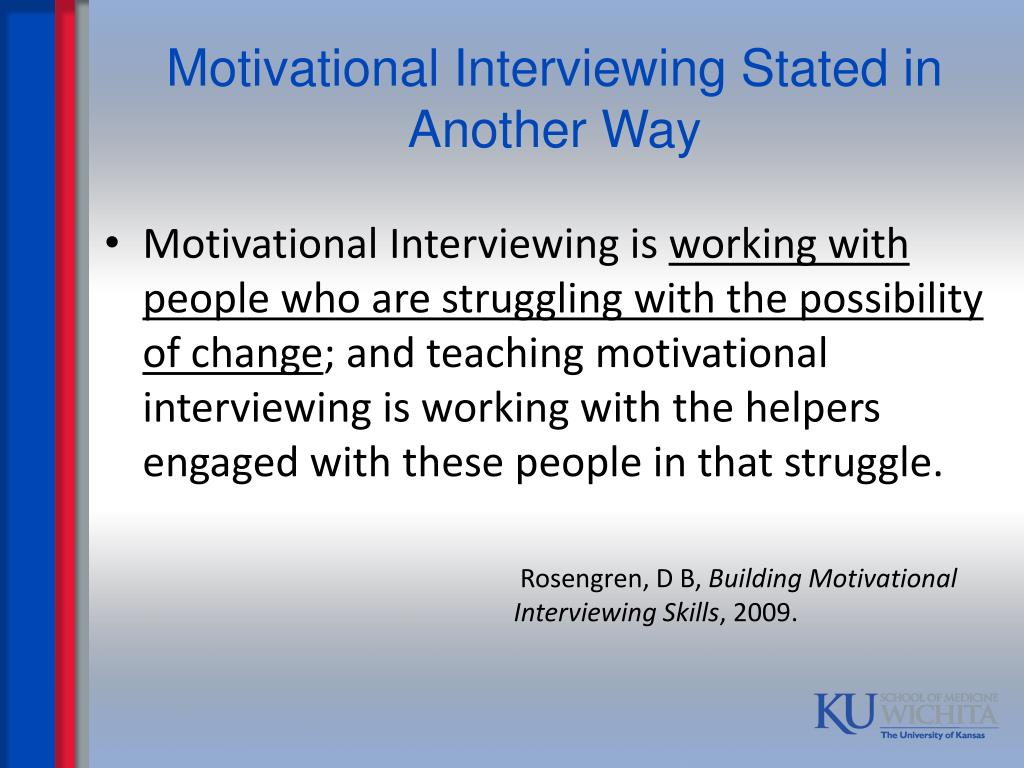 presentation on motivational interviewing