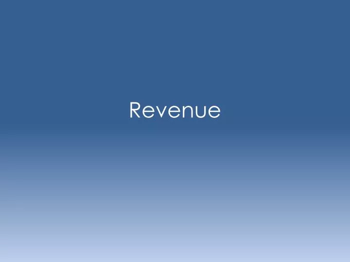 revenue n.