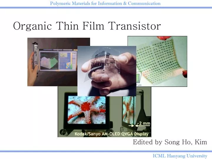 PPT - Organic Thin Film Transistor PowerPoint Presentation, Free ...