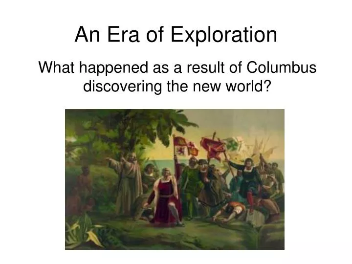 an era of exploration n.