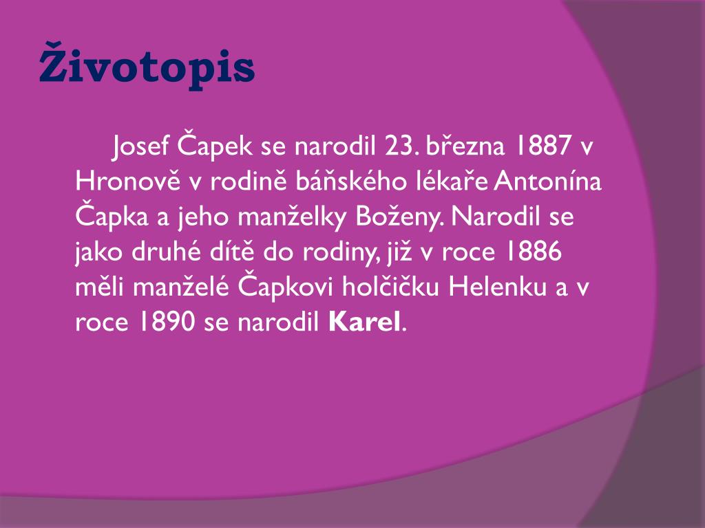 PPT - Josef Čapek PowerPoint Presentation, free download - ID:4806033