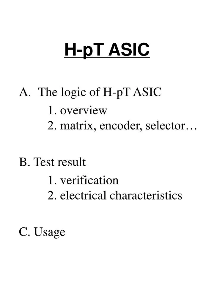h pt asic n.