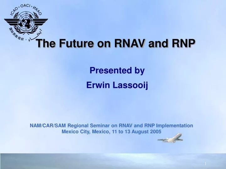the future on rnav and rnp n.