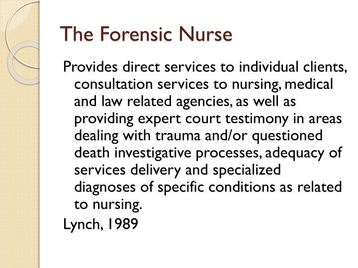 forensic nursing powerpoint presentation