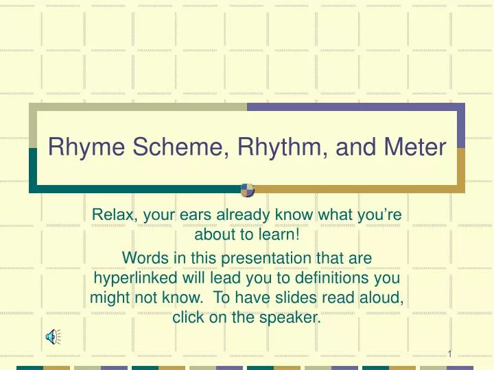 rhythm meter and scansion made easy rhythm meter and scansion made easy