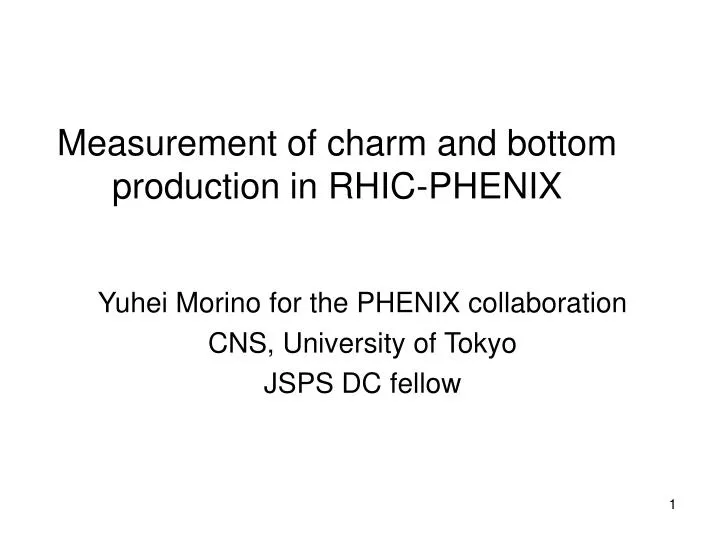 measurement of charm and bottom production in rhic phenix n.