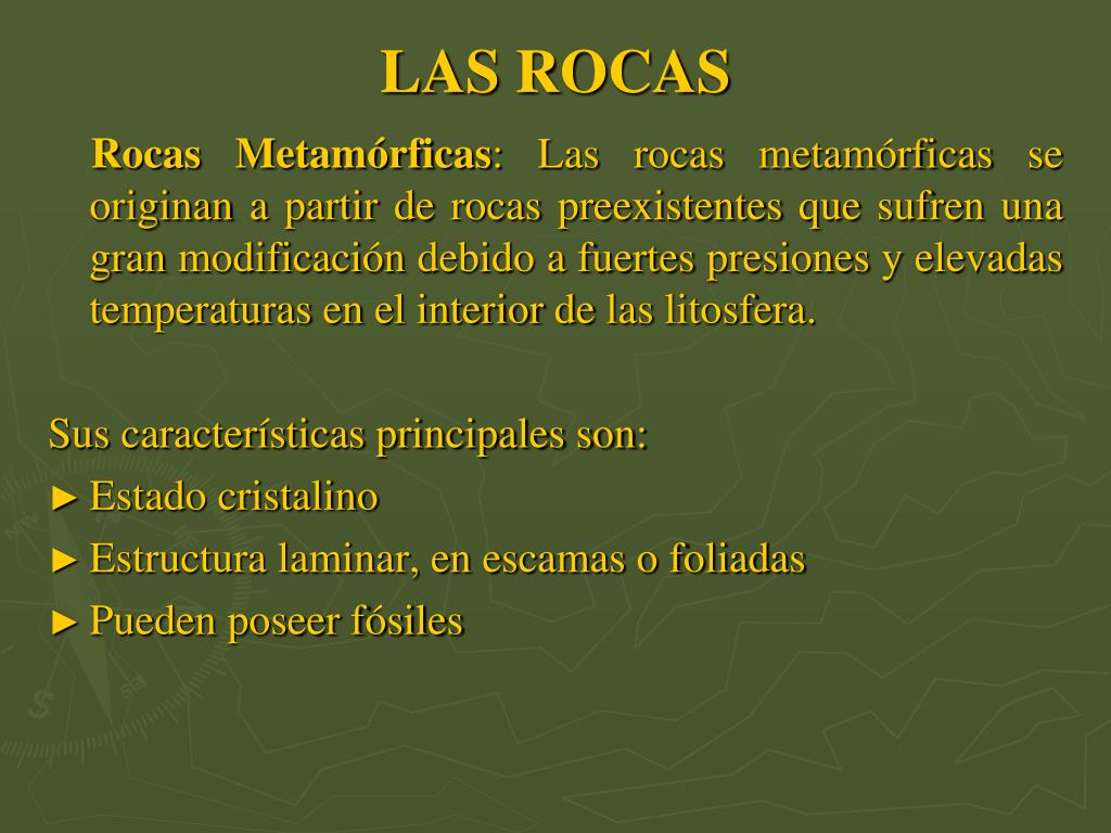 PPT - Unidad IV LAS ROCAS PowerPoint Presentation, free download -  ID:4809604