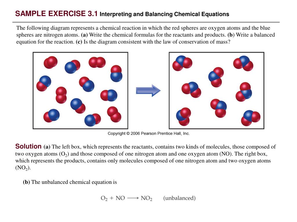 PPT - SAMPLE EXERCISE 29.29 Interpreting and Balancing Chemical