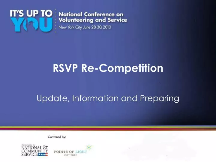 rsvp re competition n.