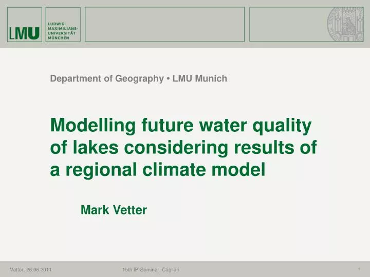 Ppt Department Of Geography Lmu Munich Powerpoint Presentation Free Download Id 4813152