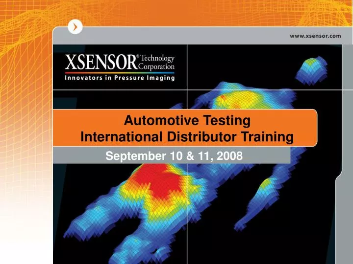 PPT Automotive Testing International Distributor Training PowerPoint