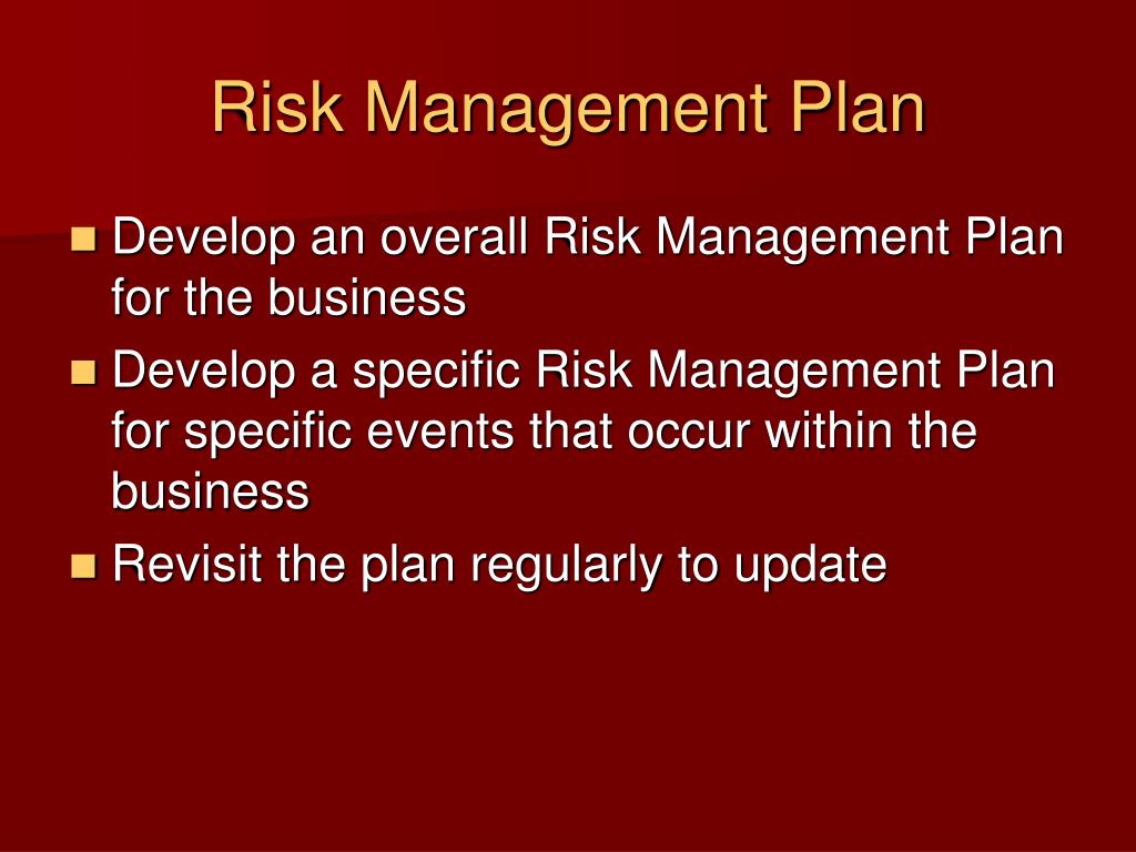 business risk plan definition