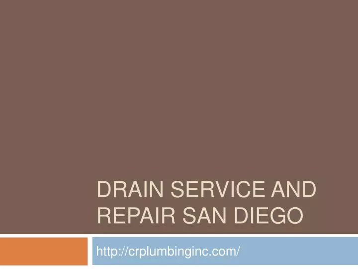 drain service and repair san diego n.
