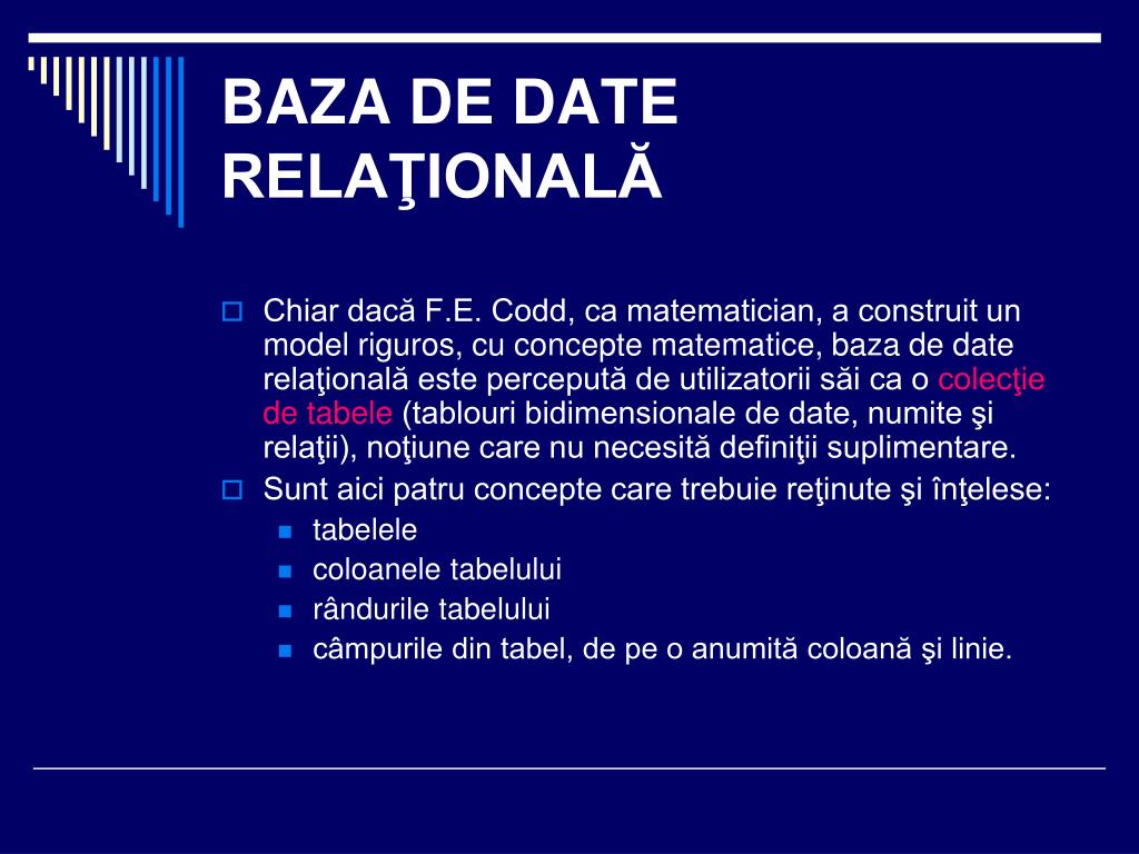 PPT - Baze de date PowerPoint Presentation, free download - ID:4814033