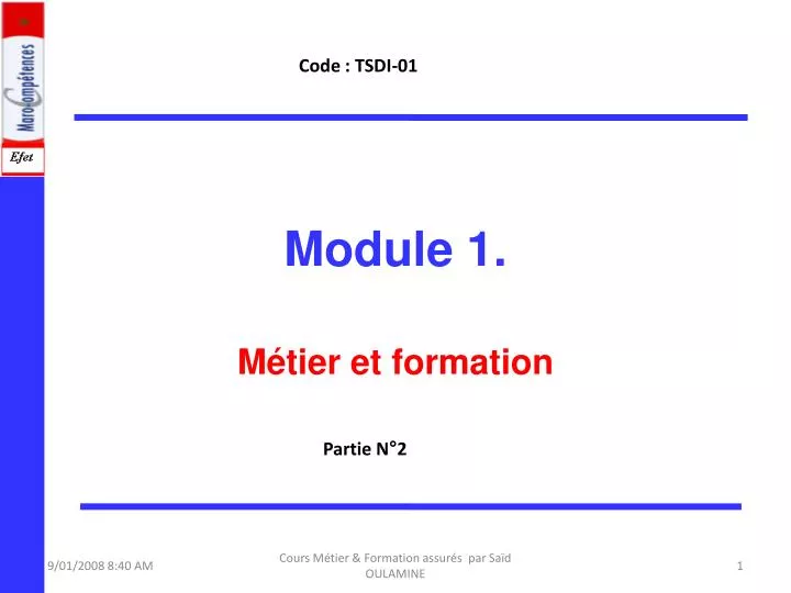 module 1 n.