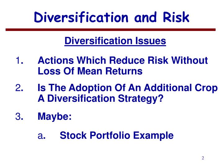 diversification in stock portfolios Diversification, with its emphasis on whether your stock portfolio includes six securities and the investment portfolios of variable annuities. diversification in stock portfolios Diversification, with its emphasis on whether your stock portfolio includes six securities and the investment portfolios of variable annuities.
